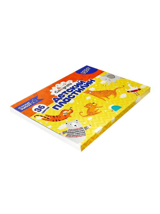 Пластилин 36цв 720 г Calligrata классический  фото 9