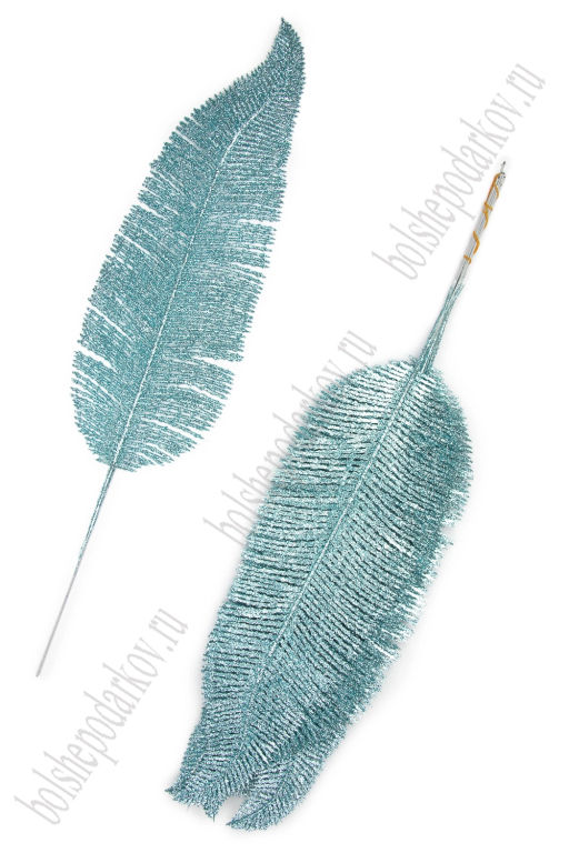 Ветки с глиттером 40*9 см (10 шт) SF-8020, голубой