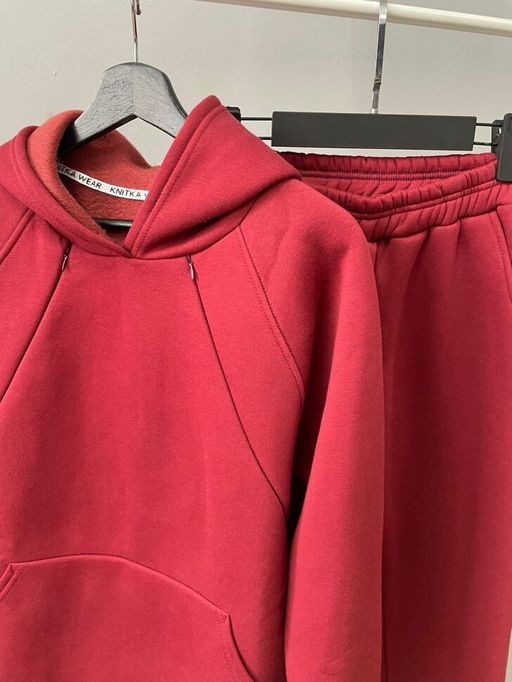 257НК Костюм утепленный для кормящих, бордо - Knitka wear фото 3