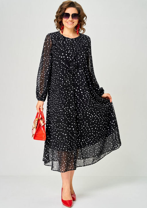 Платье EVA GRANT 7177С горох