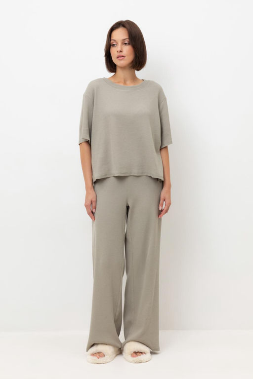 Е 20150/пыльно-оливковый пижама жен