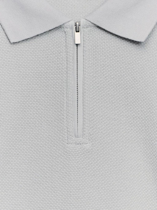 Футболка поло на молнии / Zarina  фото 3