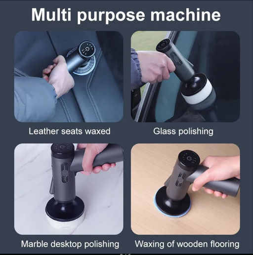 Автомобильная полировальная машина,аккумуляторная, 3 насадки