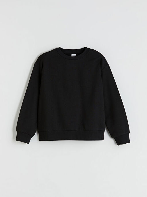 Bisiklet Yaka K?z ?ocuk Sweatshirt