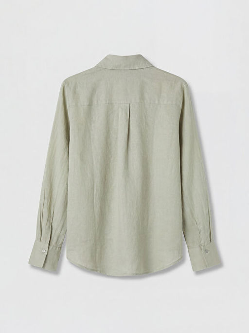 Oversize Kad?n Keten G?mlek