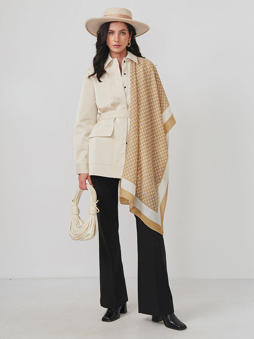 Большой, мягкий, тонкий и очень нежный двусторонний палантин - Tantino фото 2