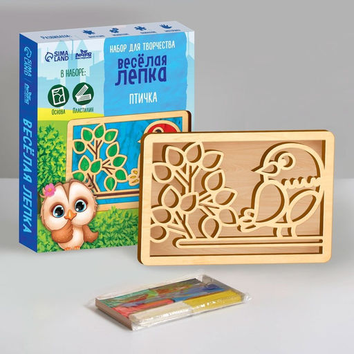 Пластилиновые картинки Птица, 21?15 см
