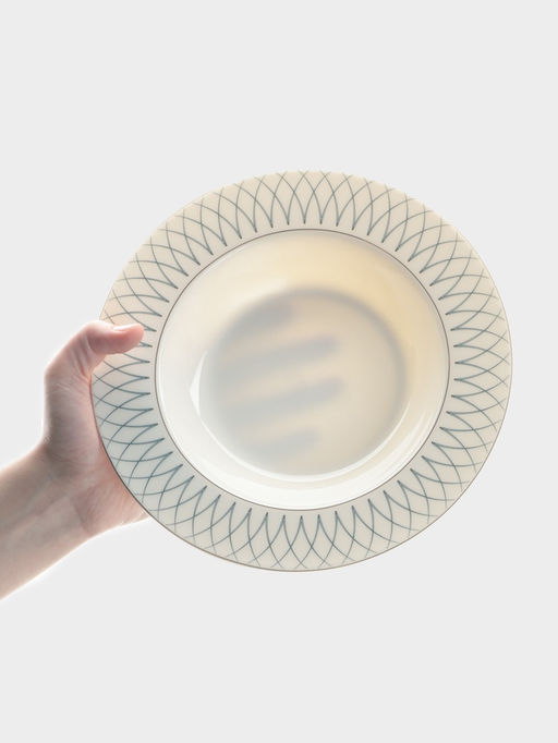 Тарелка WY Royal bird, d=20 см, фарфор, белая