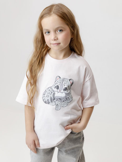 КР 302871/розовый 4144 к619 фуфайка (футболка) для дев