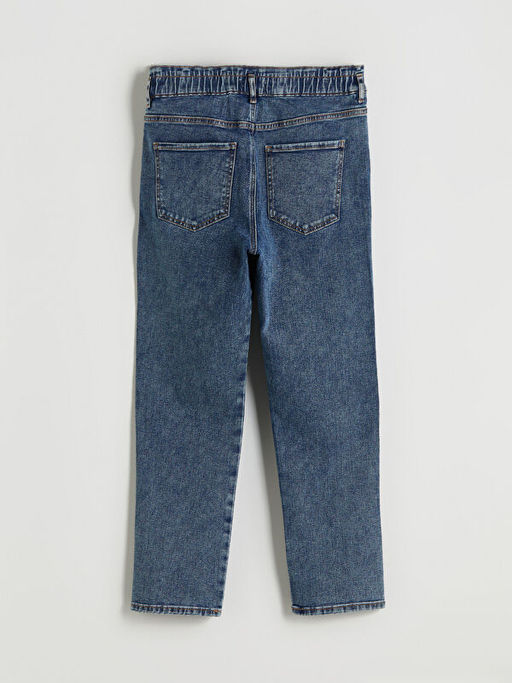 Beli Lastikli Slim Mom Kad?n Jean Pantolon