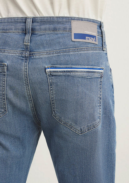 Marcus Premium Blue Indigo Mavi Jean Pantolon  фото 8