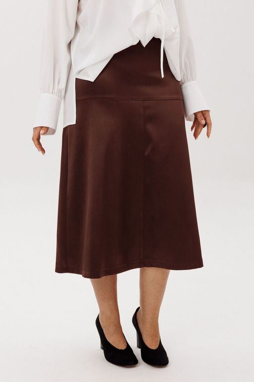 Юбка ANELLI 1510 жженная карамель