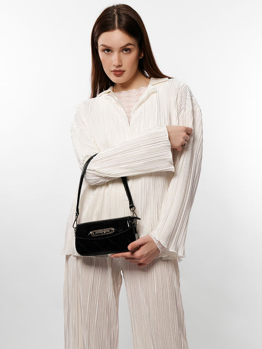 LACCOMA сумка WJD8787-черный эко кожа хлопок фото 8