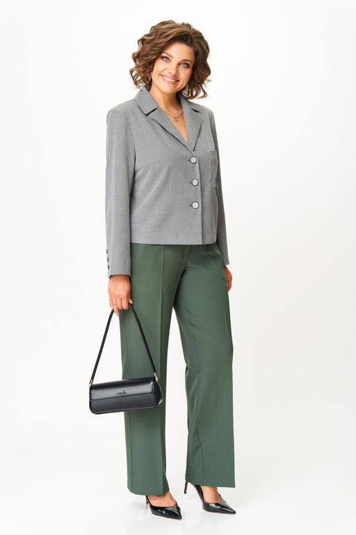 Костюм Aira Style 24240 серо-зеленый