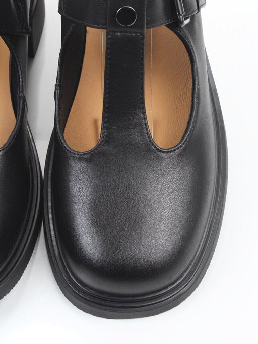 06-M47-15 BLACK Туфли женские (натуральная кожа)