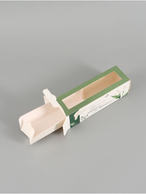 Цена за 5 шт. Коробка складная с окном Прекрасный день, 5.5?18?5.5 см