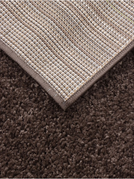 Палас прямоугольный «Фризе Шегги» BROWN, размер 200×300 см, джут