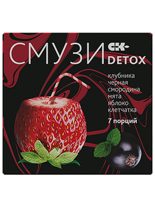 "СМУЗИ СК" "DETOX" мята, клубника, чёрная смородина, яблоко 12 г х 7 пакетиков