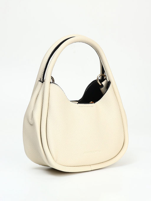 Сумка женская тоут на молнии, 23×10×16 см, однотонная, белая