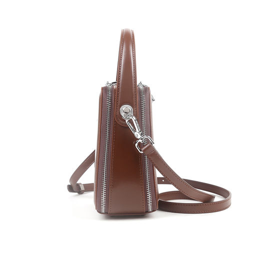 Сумка женская , кожа, MIRONPAN 240605 Темно-коричневый  фото 4