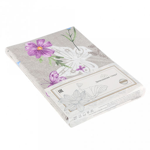 Шторы для кухни, 2шт 148х160см, на шторной ленте, на шторной ленте, рогожка, хлопок "Комфорт" 171 г/м2, упаковка классическая 32х41см, "Домашняя мода" (Россия)