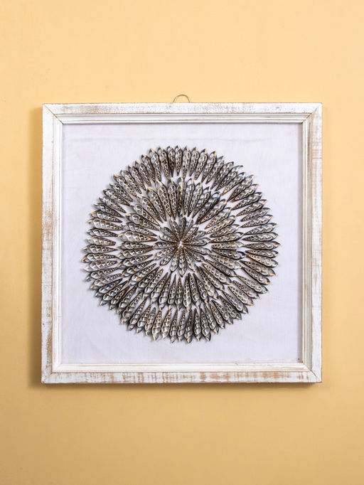 Панно «Композиция из ракушек», 45×3×45 см