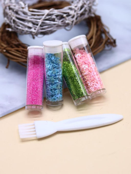 Клеевая ручка с блестками 4 цвета "Magic Lulu", blue