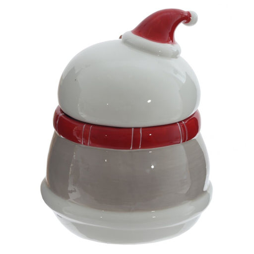 Конфетница "Веселый снеговик", 1000 мл, L14 W14,5 H19 см