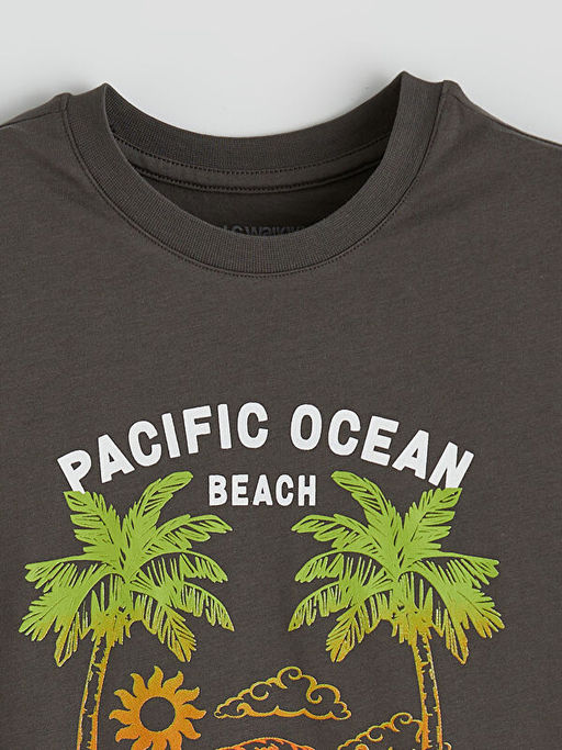 Erkek ?ocuk Santa Monica Bask?l? Ti??rt