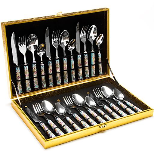 24920 Стол/набор 24пр фарфор/ручка ВЕРСАЧЕ МВ (х6) - Mayer&boch фото 3