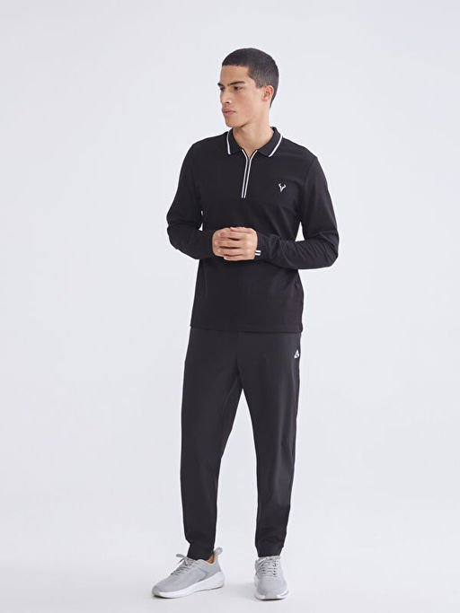 Polo Yaka Erkek Sweatshirt