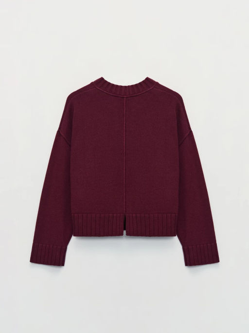 Вязанный джемпер с хлопком в составе / Zarina  фото 8