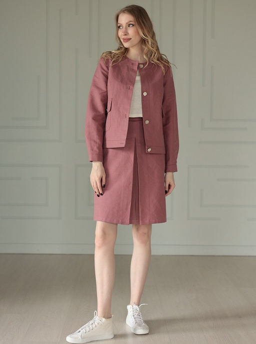 Юбка льносодержащая ткань - Волтри фото 3