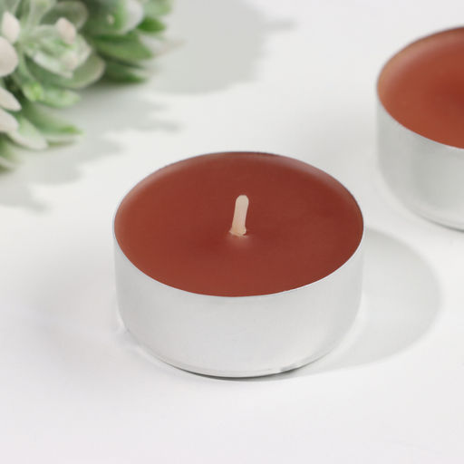 Цена за 2 шт. Набор свечей ароматических чайных «Эспрессо», 3.8×1.6 см, 3.5 ч, 12 г, 6 шт.