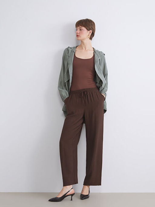 Beli Lastikli Geni? Pa?a Kad?n Pantolon