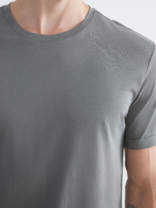 Bisiklet Yaka Penye Erkek Ti??rt