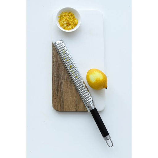 Тёрка для сыра Доляна Venus, 35.5×8 см, с ручкой, цвет чёрный