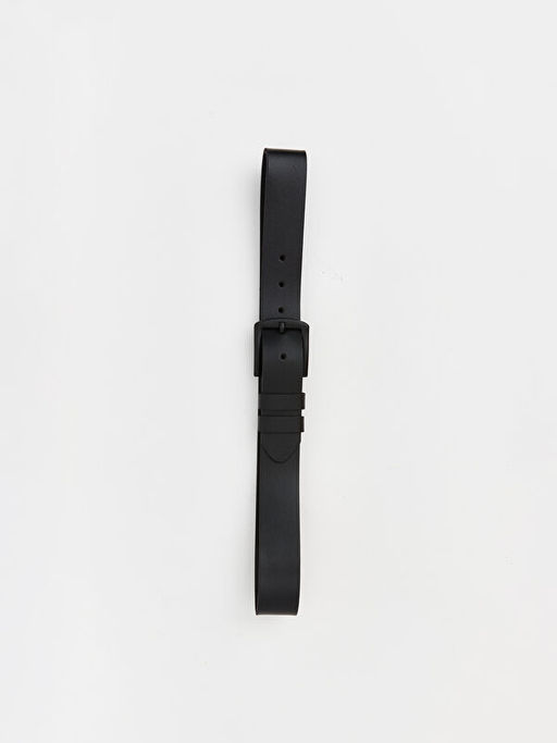 Deri G?r?n?ml? Erkek Kemer