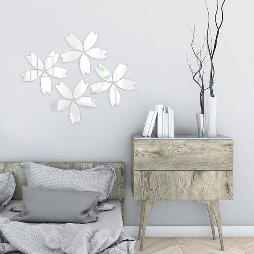 Зеркало настенное Цветочки, на клеевой основе, акриловое, 20 шт., размер одной детали 10?4.7 см - Take it easy фото 3