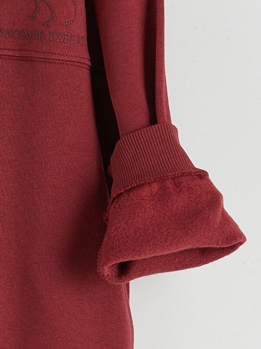 Bask?l? Erkek ?ocuk Sweatshirt