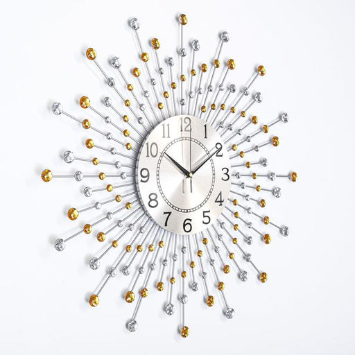 Часы настенные интерьерные «Оцьери», серия: Ажур, бесшумные, плавный ход, d=59 см, циферблат d=22 см, от батарейки 1хАА