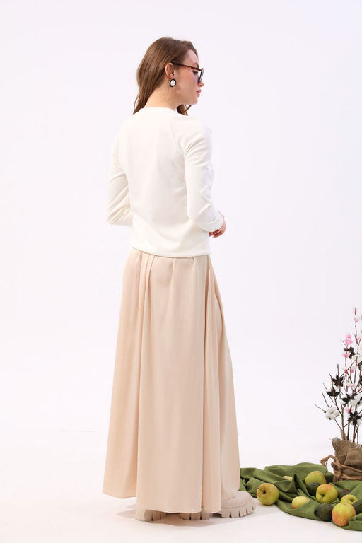 Костюм NIKVA н557-4 молоко+шампанское фото 2