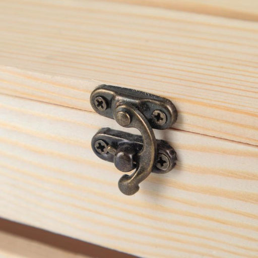 Подарочный ящик, 30×20×10 см, деревянный, с крышкой и замком