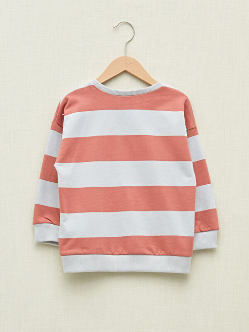 Bisiklet Yaka Uzun Kollu Bask?l? Erkek Bebek Sweatshirt - Waikiki фото 2