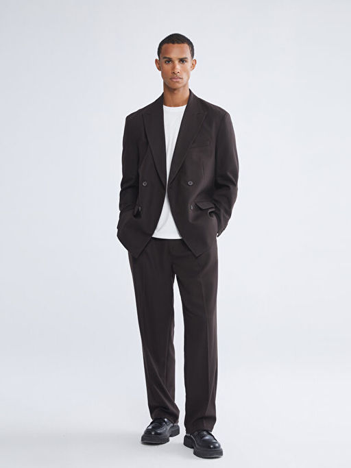 Standart Kal?p Erkek Blazer Ceket