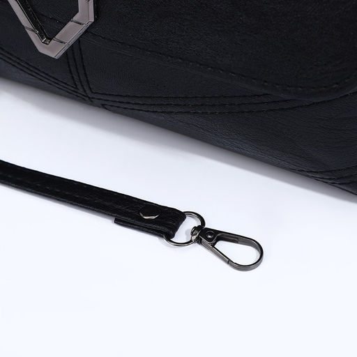 Сумка-клатч на магните, длинный ремень, цвет чёрный - Simaland фото 6