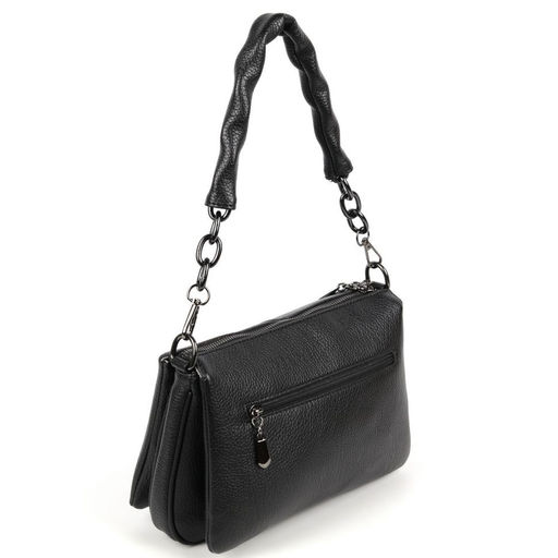 Женская сумка через плечо с пятью отделениями из эко кожи 8824 Блек - Cidirro фото 2