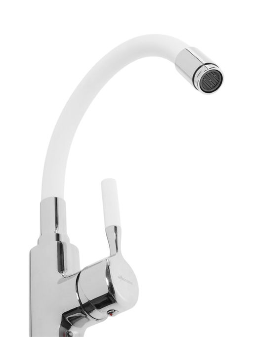 Смеситель для кухни с силиконовым изливом и гайкой, A9890G-2