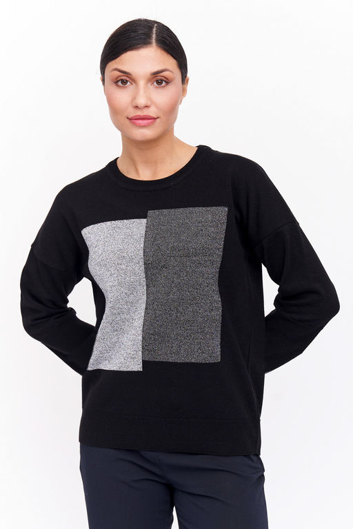 Джемпер Д 3227/черный (1410) - Текстильная мануфактура фото 2