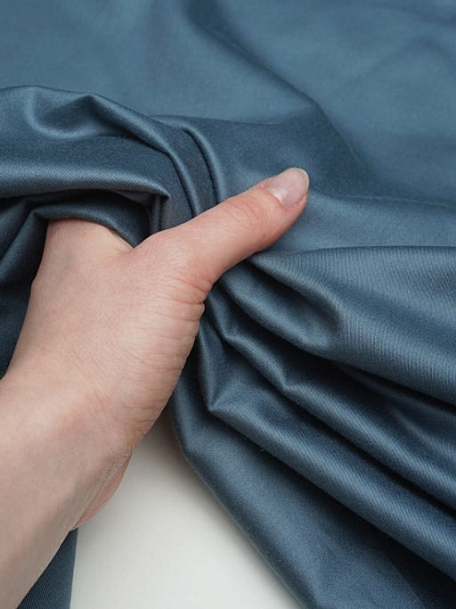 Сатин цв.Лазурно-серый, ш.2.2м, хлопок-100%, 120гр/м.кв - Купава фото 5